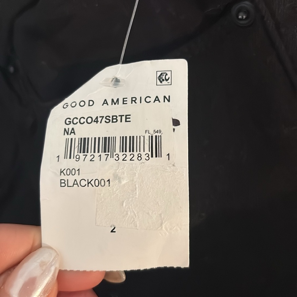 NWT GOOD AMERICAN  Good Classic Crossover Hi Rise Jeans - Picture 10 of 11